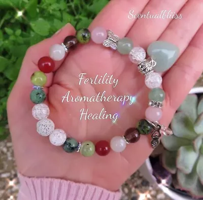 $48.90 • Buy Fertility Booster Aromatherapy Lava Stone Diffuser Bracelet 