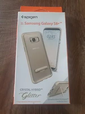 Spigen Case For Galaxy S8 Plus Case Crystal Hybrid Glitter Cover Gold Quartz • £3.99