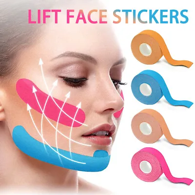 Wrinkle Double Chin Remover Sticke V Line Neck Eyes Lifting 5M Kinesiology Tape • $4.99
