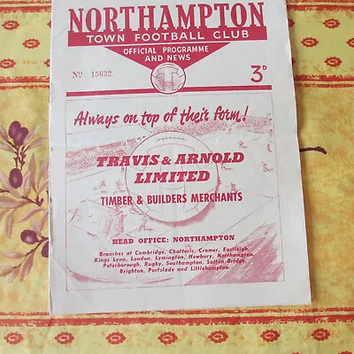 Northampton V Millwall Div 3 South 1953/4 • £0.99