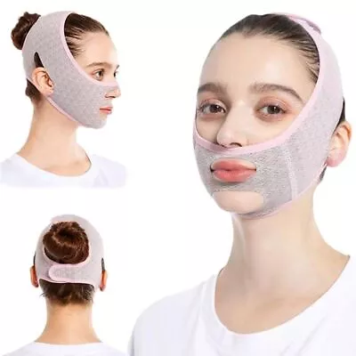 Sleep Mask V Line Shaping Face Masks Face Lifting Belt Facial Slimming Strap • $8.77