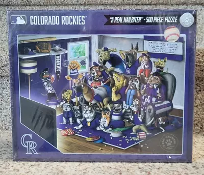 Colorado Rockies Purebred Fans “A Real Nail Biter” 500 Pieces Puzzle New Sealed • $17.90