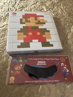 Nintendo Super Mario Bros. 25th Anniversary Set Of Pins And Mario Mustache • $20