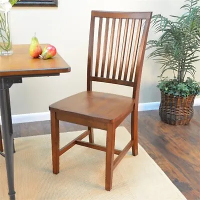 Pemberly Row Modern / Contemporary Wood Oak Finish Mission Chair • $121.48