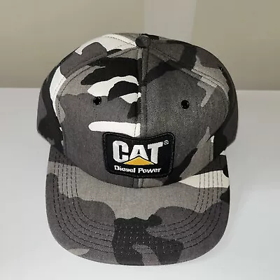 Vintage Cat Diesel Power Caterpillar Adjustable Snapback Camouflage Hat Cap ☆☆ • $29.99