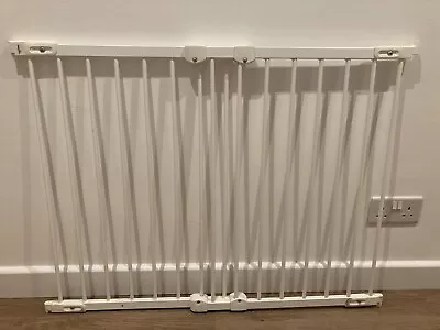 Babydan Flexi Fit Gate Metal White 67cm - 105.5cm • £28