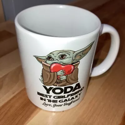 Baby “Yoda Best Girlfriend… Love Your Boyfriend” ❤️ Coffee Mug Tea Cup White • $5.99