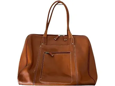 Franklin Covey Brown Leather Briefcase Laptop Case • $64.99