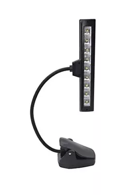 Portable Clip On Adjustable Neck 9 LEDs Music Stand Light Piano Orchestra Lam... • $27.65