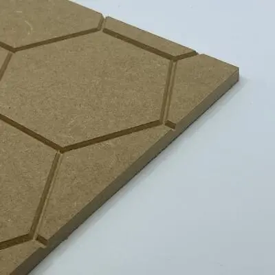 Small 3D Hexagon Paneling Decorative MDF Paintable Panelling 3D Wood Wall Panels • £9