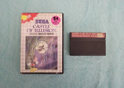 Sega Master System Game: Castle Of Illusion Starring Mickey Mouse - (NO MANUAL) • $35