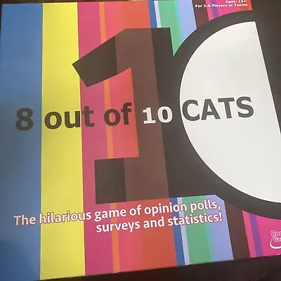 £6.90 • Buy 8 Out Of 10 Cats The Hilarious Game Of Opinion Polls, Surveys & Statistics