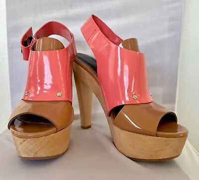 Marni Pink And Tan Platform Heels Size 9.5 • $190