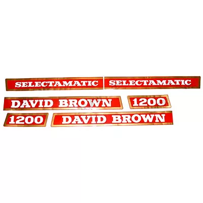 David Brown 1200 Selectamatic Tractor Decal Set  • £30