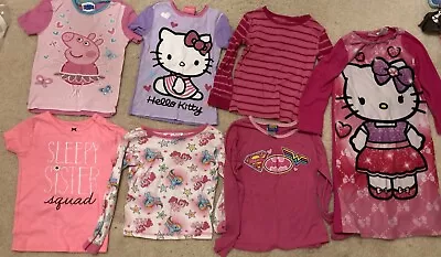 Little Girls Size 4-6 Pajama Tops Hello Kitty Peppa Pig My Little Pony & More • $6