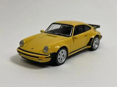 Porsche 911 Turbo Yellow 1:43 Scale Norev 430201 • £16.99