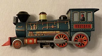 Vintage WESTERN EXPRESS MODERN TOYS BATT OPERATED TIN LITHO TOY TRAIN Not Tested • $24.99