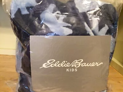 Eddie Bauer Blue Camo Bear 50 X 60 Throw • $12