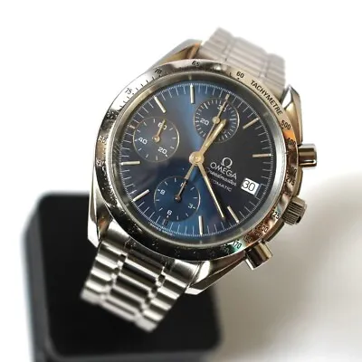 OMEGA Speedmaster Blue Men's Watch 3511.80 -  Overhauled Feb 2024 - 1Y Warranty • $1800