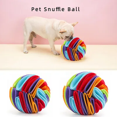 £10.29 • Buy Snuffle Ball Pet Dog Toys Puzzle Feeder Slow Dispensing IQ Training Enrichment