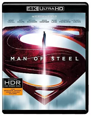 Man Of Steel 4K UHD Blu-ray Henry Cavill NEW • $23.98