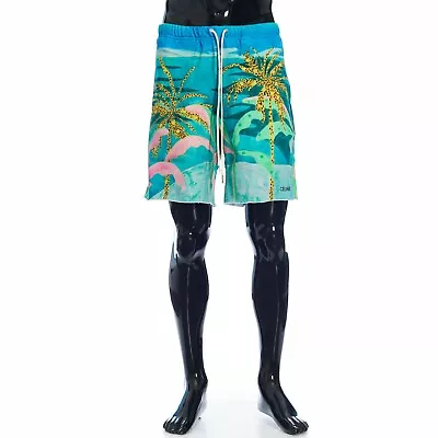 CELINE X TYSON REEDER 690$ Multi Color Bermuda Shorts - Artist Print • $312