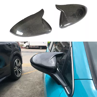 Carbon Fiber For VW Golf 7 7.5 MK7 7.5 GTI R 15-19 Car Side Mirror Cover Trim • $133.70