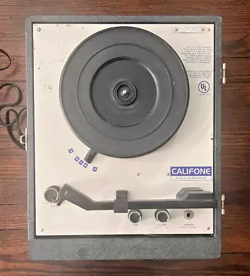 Vintage Califone Model 1030AV Classroom Phono Record Player Working. • $55