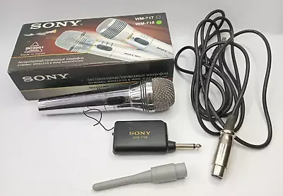 £34.46 • Buy Professional Wireless Microphone Sony WM-718 Dynamic Microphone Karaoke 