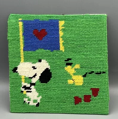 Vintage Snoopy Completed Needlepoint Finished Needlepoint • $9.95