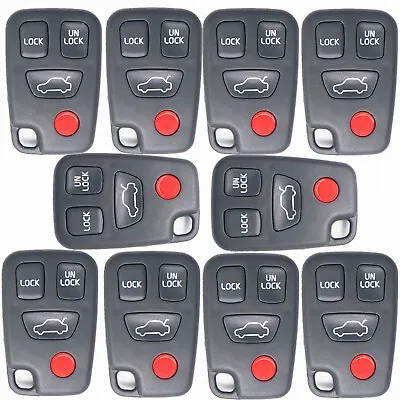 10Pcs 4 Buttons Smart Key Case Shell Fob For Volvo S40 C70 V70 S70 V40 V90 S60 • $28.48