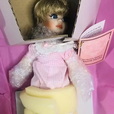 Vintage Original By Maryse Nicole Peanut 9  Porcelain Doll With Box • $22.96