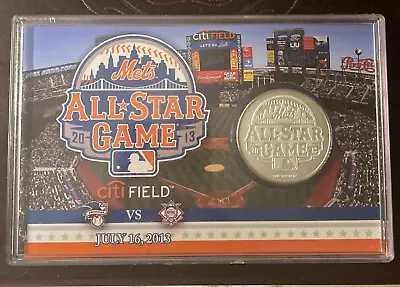 MLB All-Star Game 2013 Silver Plated Medallion Limited Baseball New York Mets!! • $28.55