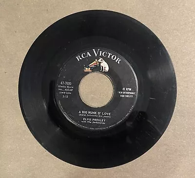 Rca Victor Records Elvis Presley. 45 Rpm 7 Inch. Tested. • $5