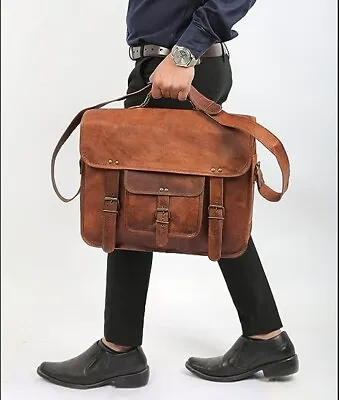 Handmade Leather Shoulder Bag Satchel For Men & Women Messenger Crossbody Bag1 • $50.98