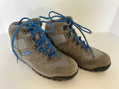 Merrell Eagle Gray Suede Hiking Boots Men's Size 7 Merrell Air Cushion Insole • $32