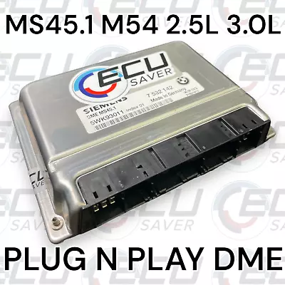 🔥 BMW MS45.1 Plug N' Play DME EWS DELETED / 7 532 142 / E46 E60 X3 2.5i 3.0i🔥 • $275