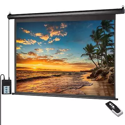 Motorized Projector Screen 100 Inch 16:9 HD Diagonal Indoor And Outdoor Electric • $179.62