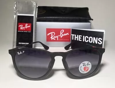 Ray-Ban Erika Polarised Sunglasses Black Gray Gradient Lens RB4171 622/8G 54mm • $139.99