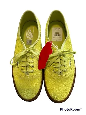 $39.99 • Buy Vans Authentic Ice Cream Glitter Neon Yellow Women's Classic Skate Shoes Size 10