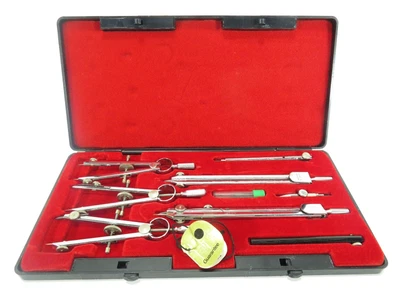£24.99 • Buy Precision Compass Drafting Technical - Engineering Drawing Set - Cased