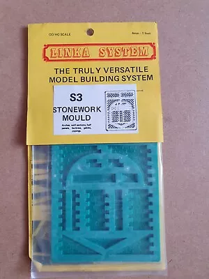 LINKA SYSTEM S3 STONEWORK MOULD 4mm Scale Sealed 1984 Model Building OO HO • £5.50