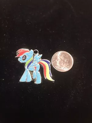 Rainbow Dash My Little Pony Enamel Charm - Necklace Pendant Charm K29 • $15.95