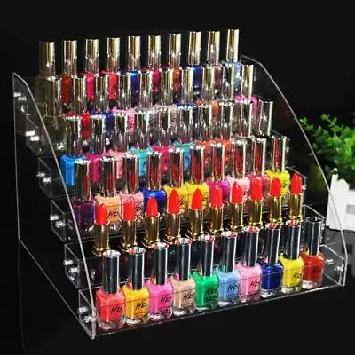 Acrylic Nail Polish Display Organizer Rack Holder Clear Stand Layers Storage • $12.50