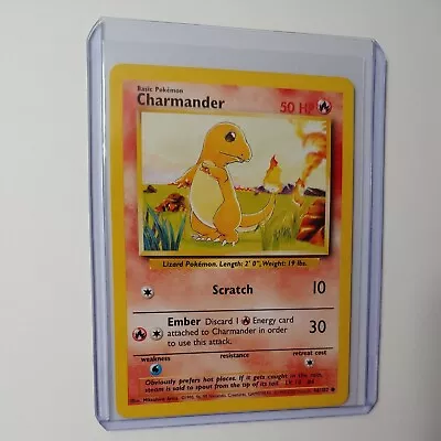 4th Print Base Set Charmander 46/102 Common Pokemon Card NM Near Mint • $9.85