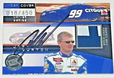 $4.99 • Buy Jeff Burton RACE USED 2002 PRESS PASS ECLIPSE RACE USED CAR COVER Signed Card