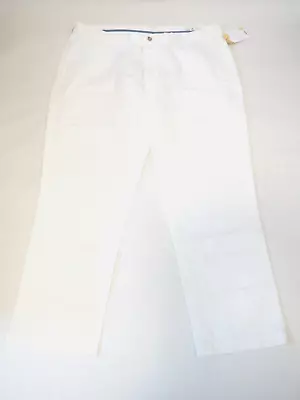 Polo By Ralph Lauren Mens White  Classic Fit  Flat Front Pants Size 40/30 • $28