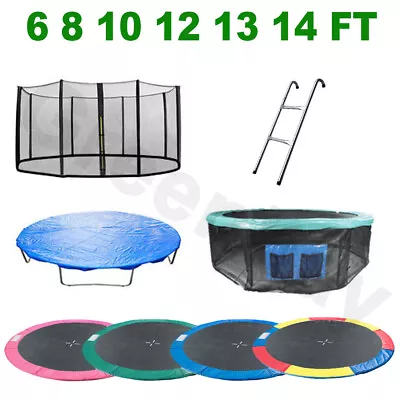 Trampoline Spring Cover Padding Safety Net Rain Cover Ladder Skirt Replacement • £24.99