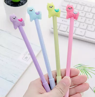 2pcs Cute Cartoon Alpaca Gel Pens 0.5mm Black Ink Signature Pens Kids Gifts  • $1.42