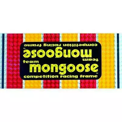 Mongoose - 1981 Team - Prism Decal Set - Old School Bmx • $55